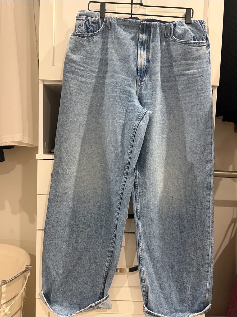 MOTHER The Tucked Under High Waist Spinner - light blue - Picture 4 of 5